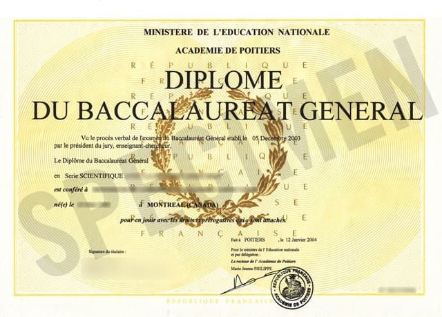 Illustration — Traduction de diplôme
