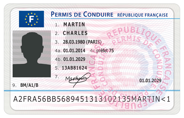 Illustration — Traduction de permis de conduire